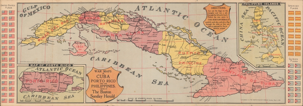 War maps of Cuba Porto Rico and the Philippines. - Main View