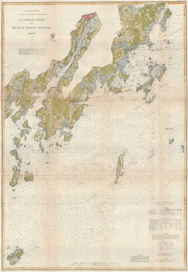 St. George River and Muscle Ridge Channel Maine. - Main View