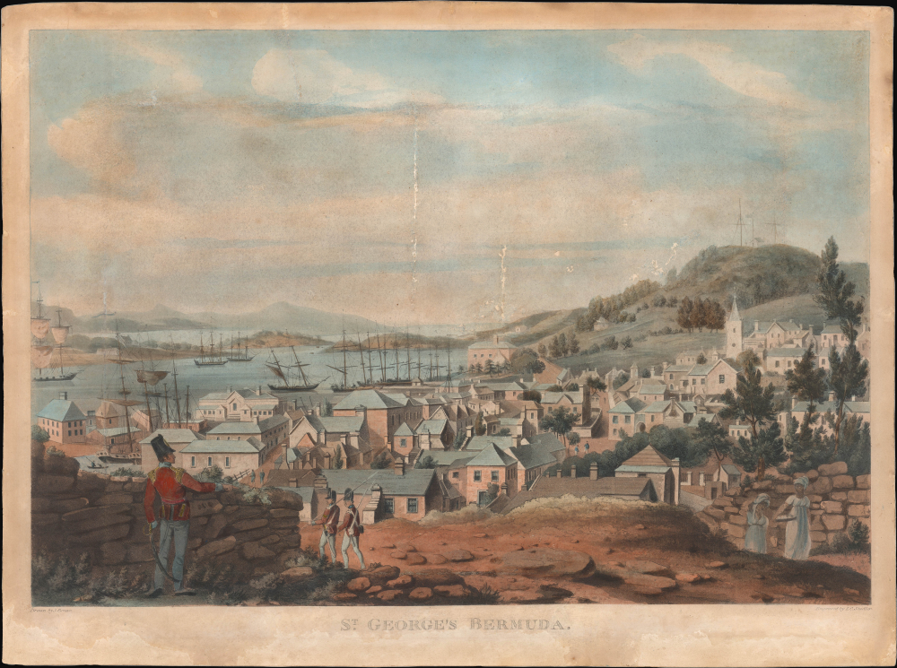 1815 Brown / Stadler View of St. George's, Bermuda