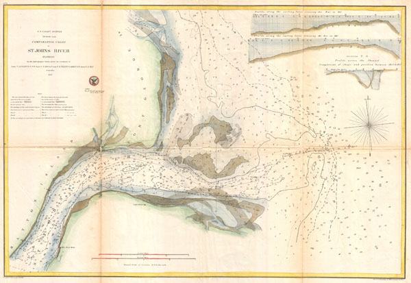 Comparative Chart of St. John's River Florida. - Main View