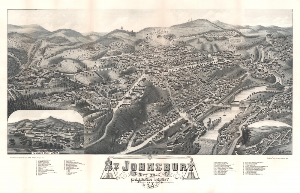 St. Johnsbury County Seat of Caledonia County VT. - Main View