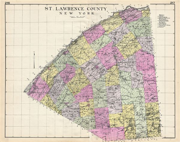 St. Lawrence County New York. - Main View