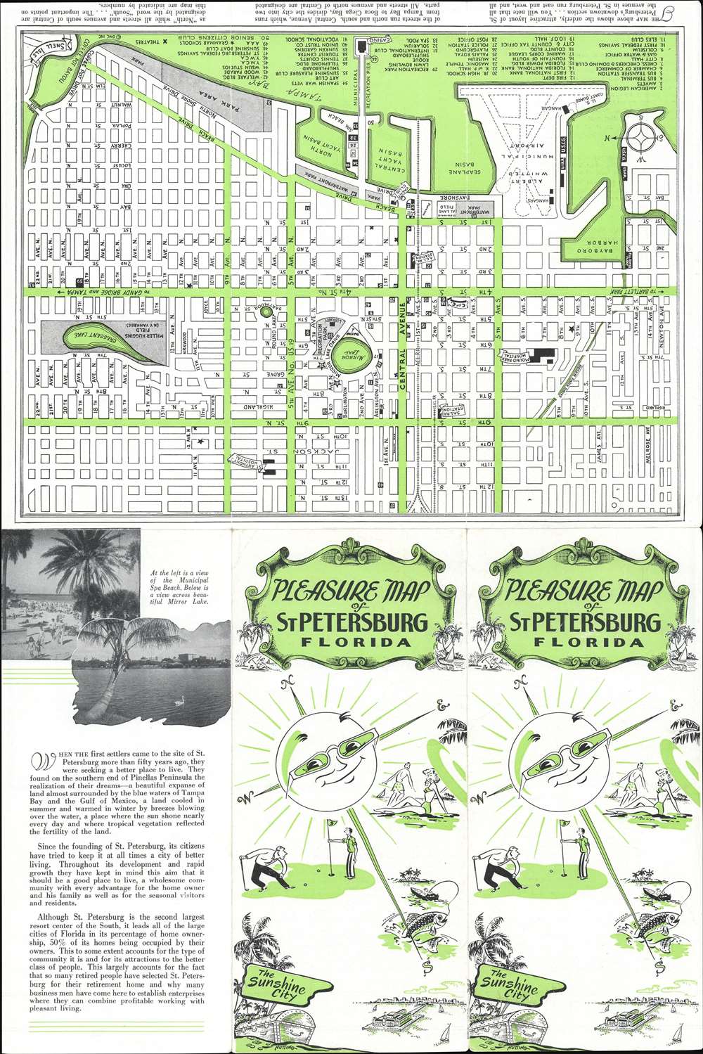 Pleasure Map of St. Petersburg Florida. - Alternate View 1