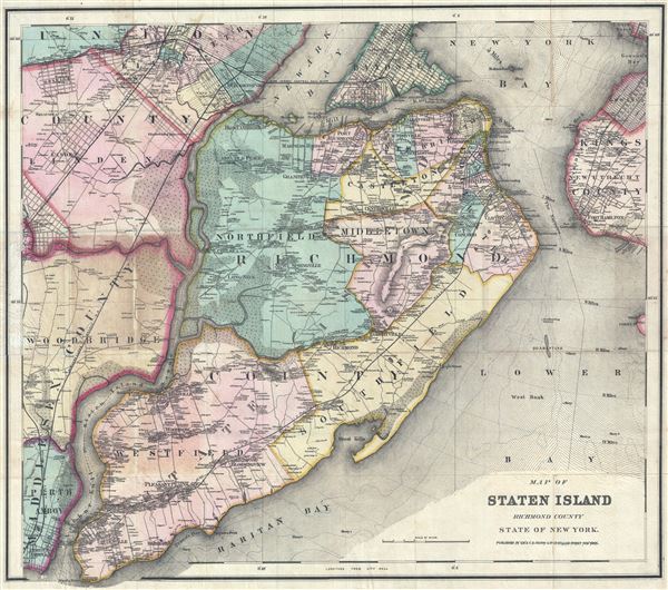 Map of Staten Island Richmond County State of New York. - Main View