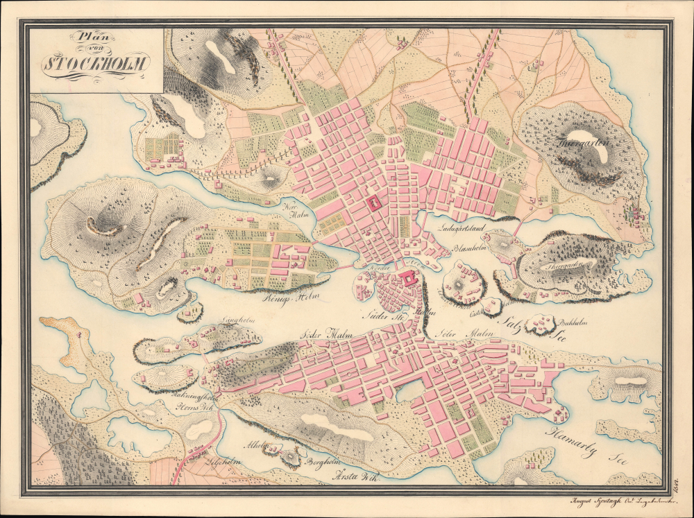 Plan von Stockholm. - Main View