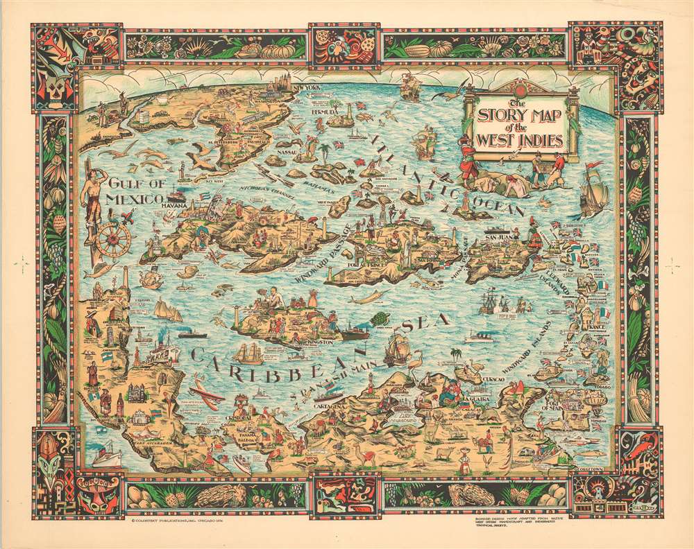 The Story Map of the West Indies. - Main View
