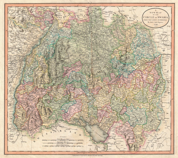 A New Map of the Circle of Swabia, from the Latest Authorities. - Main View