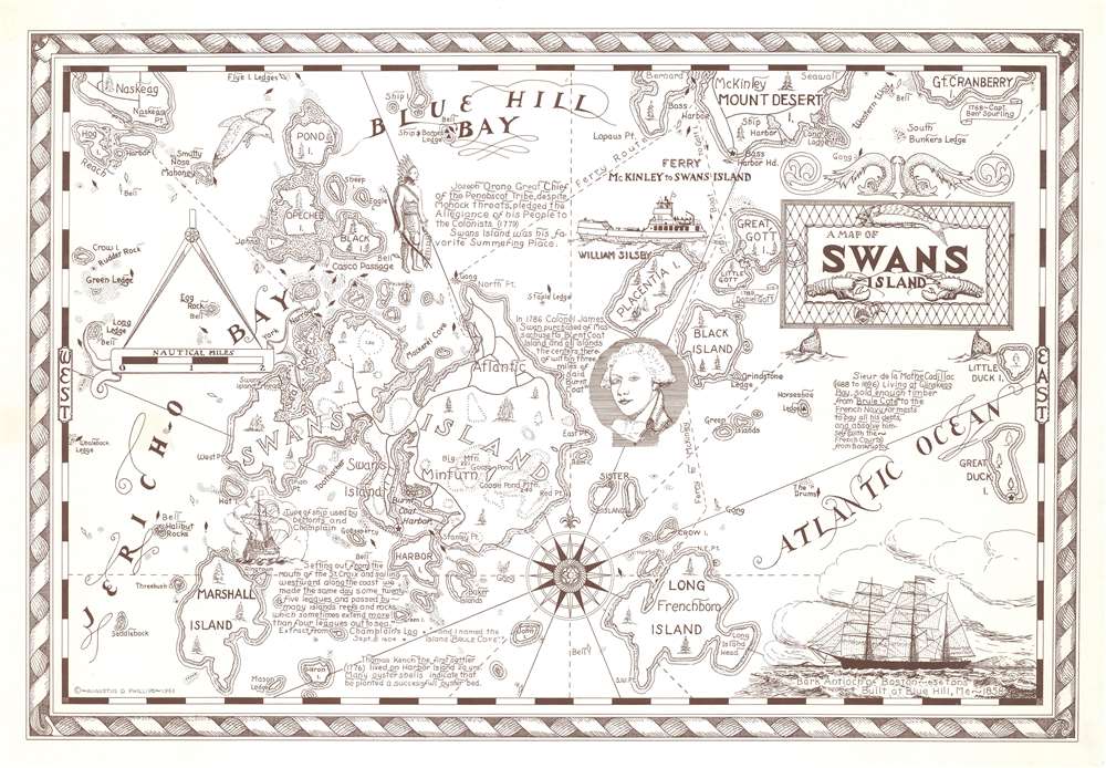 A Map of Swans Island. - Main View