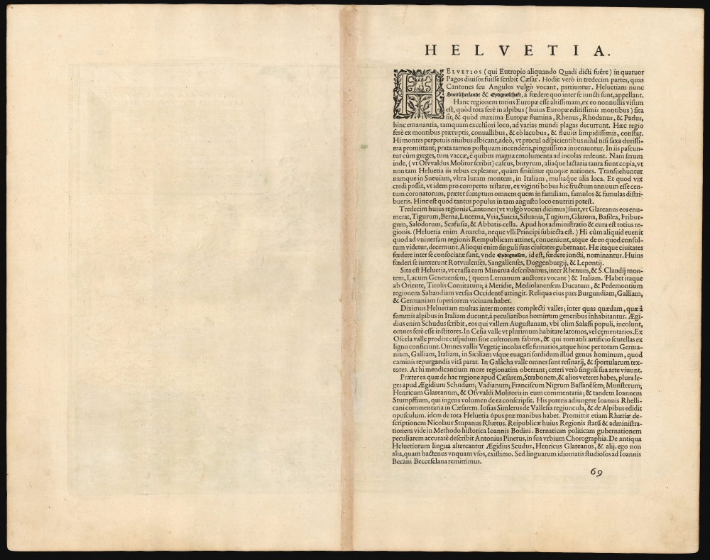 Helvetiae Descriptio Aegidio Tschudo Auct. - Alternate View 1