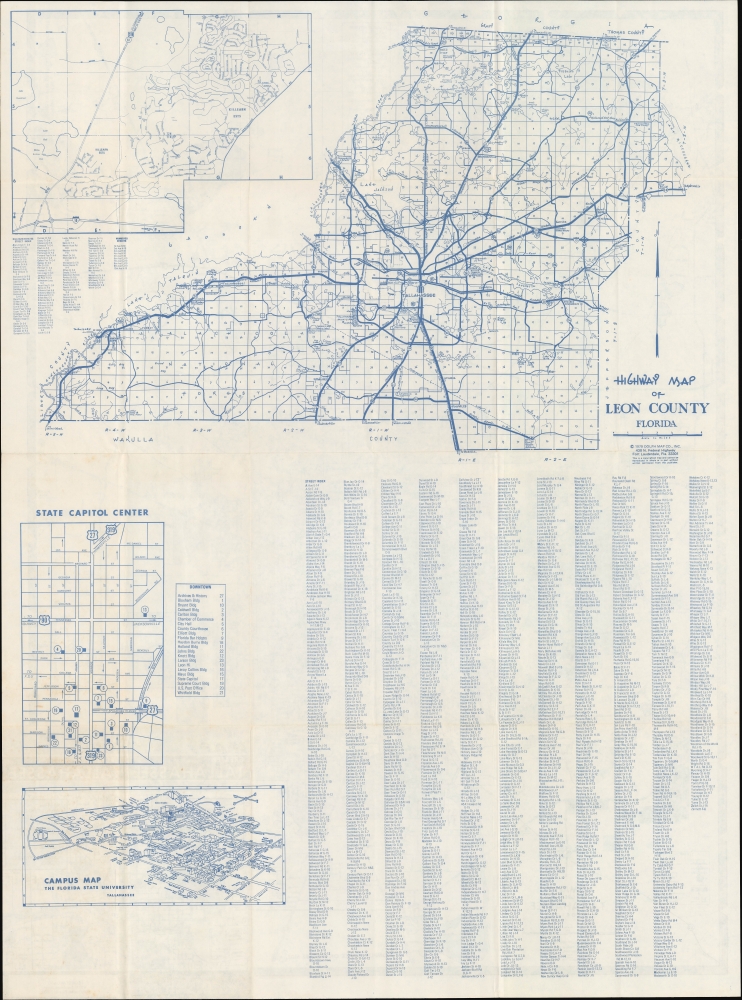 Dolph's Map of Greater Tallahassee Florida. - Alternate View 2