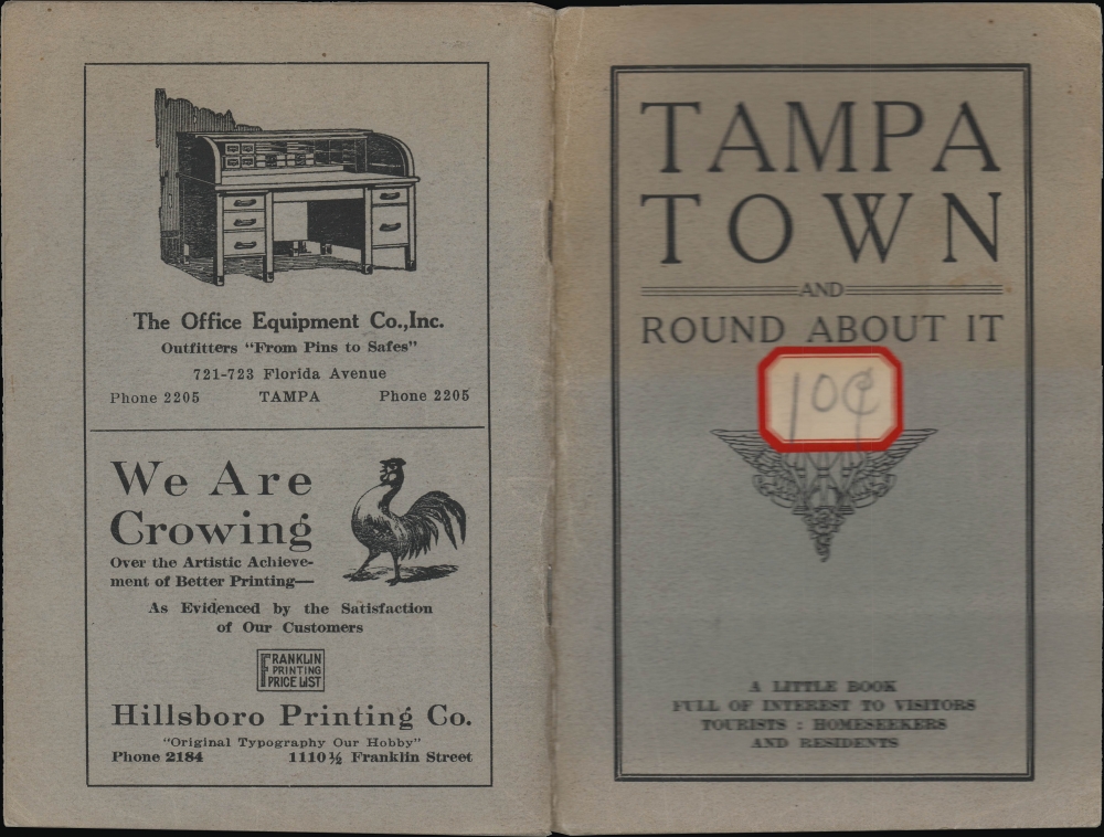 Tampa City Map - Down-town and Close-in Residential Section. - Alternate View 1