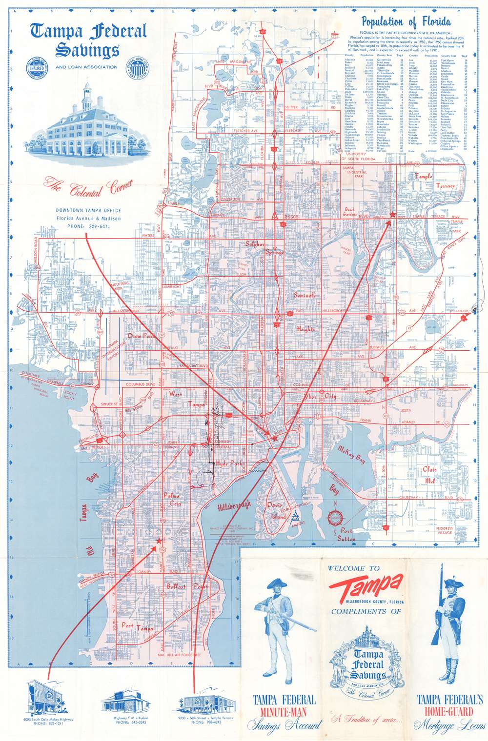 Welcome to Tampa Hillsborough County, Florida. Compliments of Tampa Federal Savings and Loan Association. - Main View