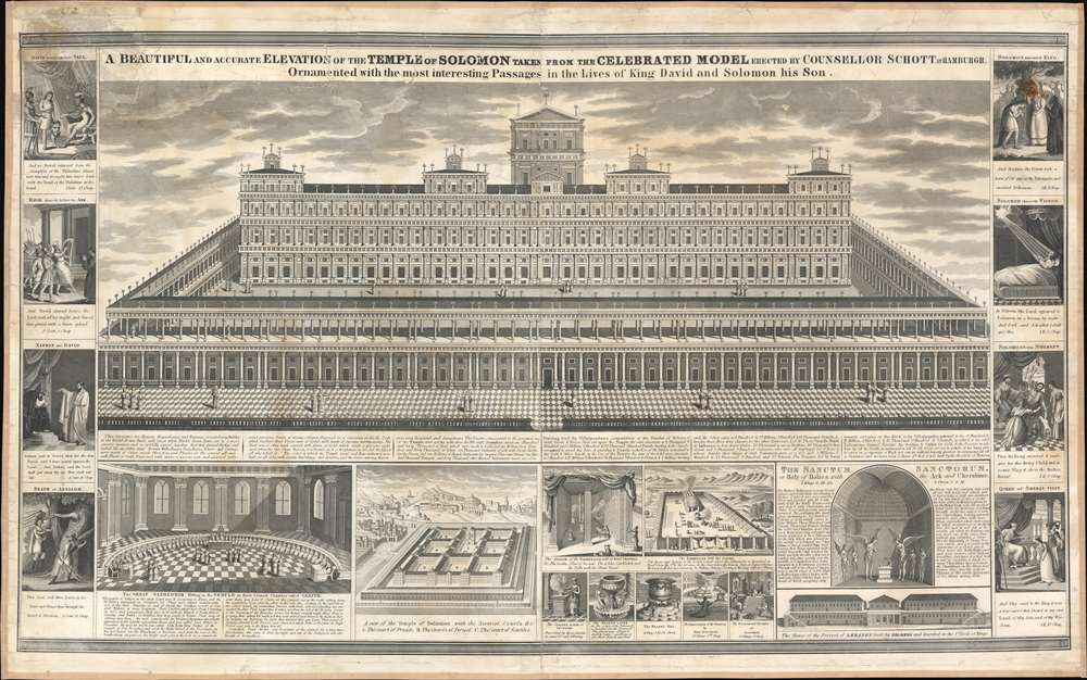 A Beautiful and Accurate Elevation of the Temple of Solomon... - Main View