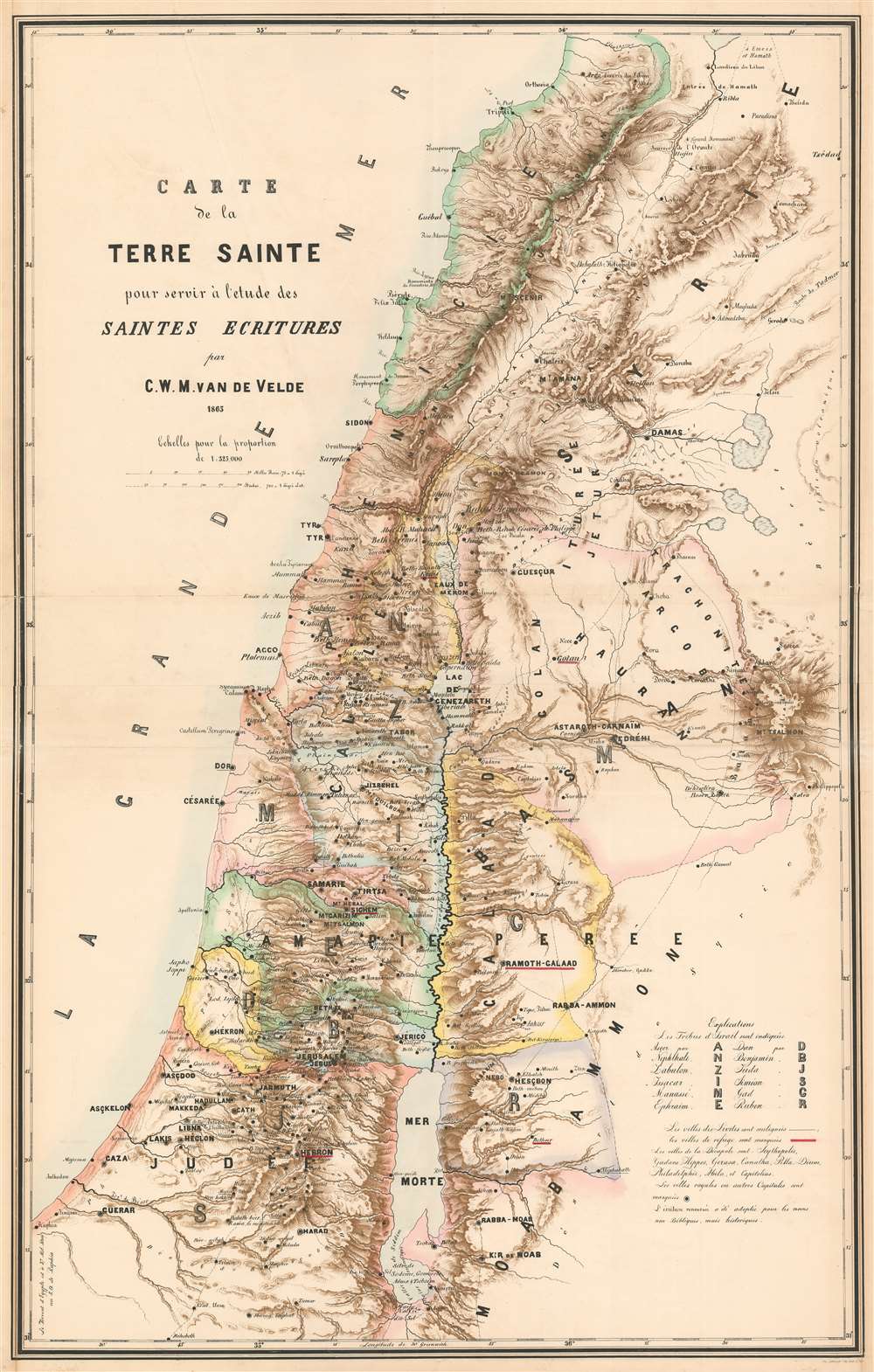 Carte De La Terre Sainte Pour Servir L etude Des Saintes Ecritures Carte De La Terre Sainte Pour Servir L etude Des Saintes Ecritures