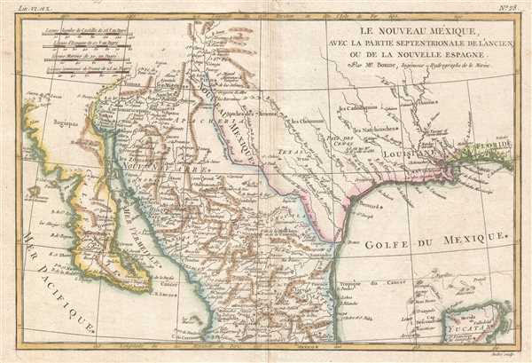 Le Nouveau Méxique, avec la Partie Septentrionale de l'Ancien, ou de la Nouvelle Espagne. - Main View