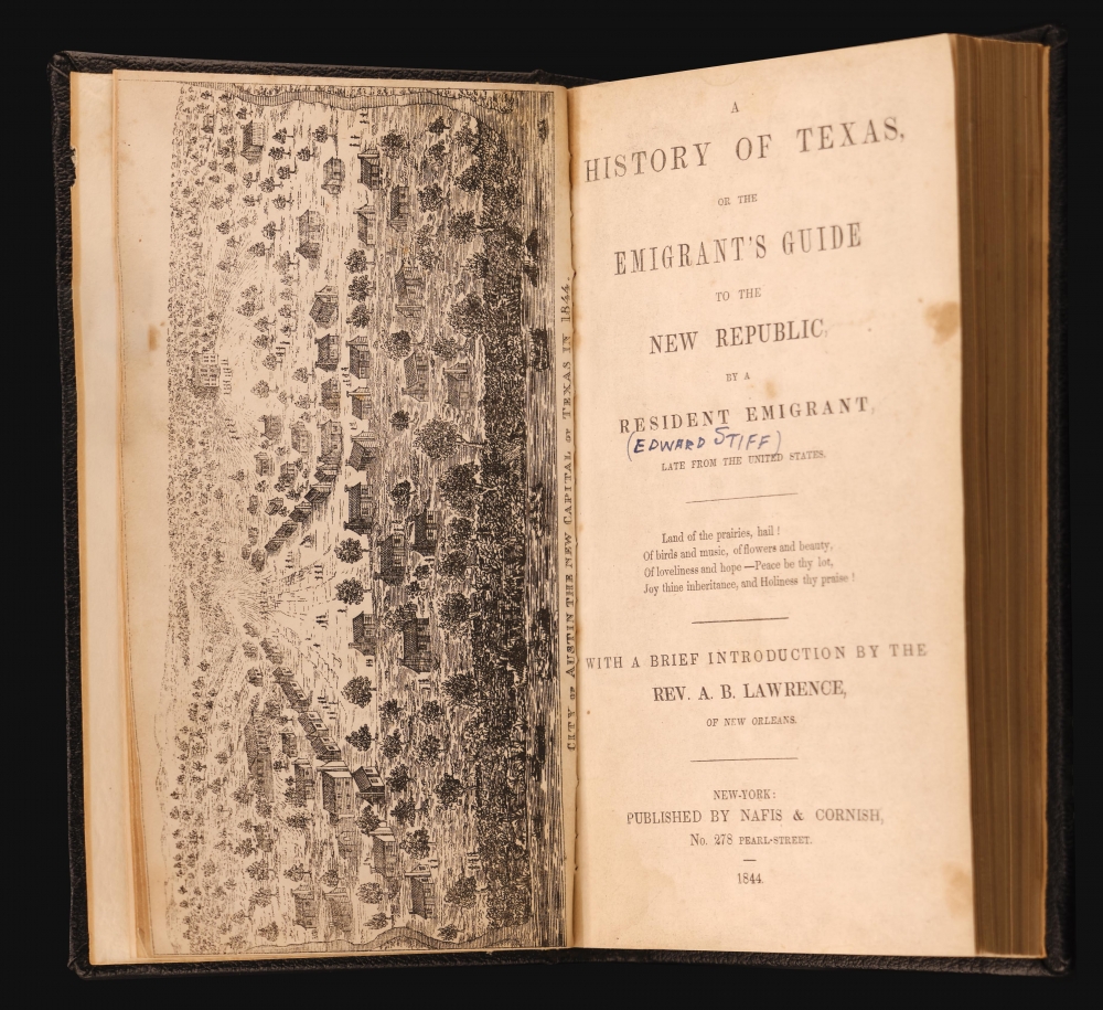 Texas in 1840, or the Emigrant's Guide to the New Republic. / City of Austin as the New Capital of Texas in January 1, 1840. - Alternate View 1