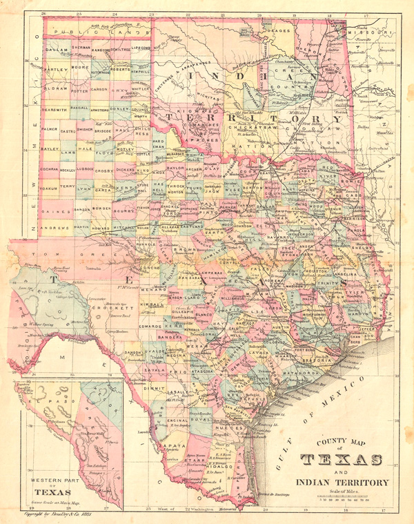 map of oklahoma and texas County Map Of Texas And Indian Territory Geographicus Rare map of oklahoma and texas