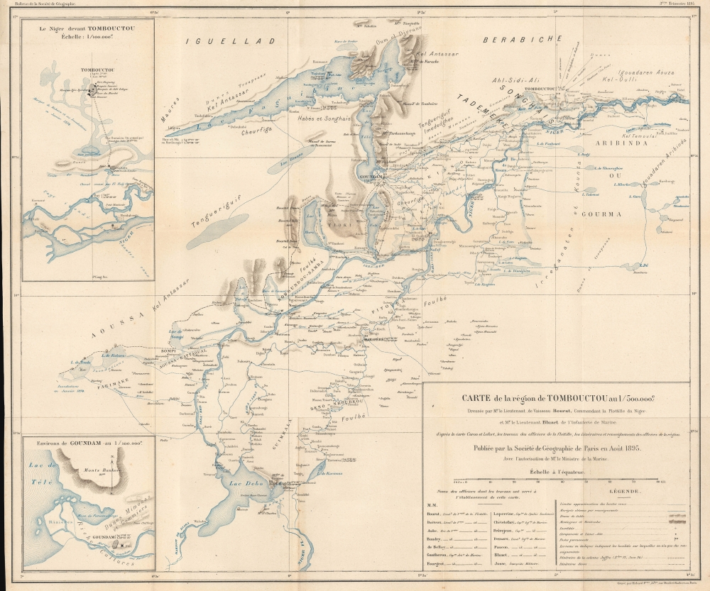 Carte de la région de Tombouctou au 1/500.000e. - Main View