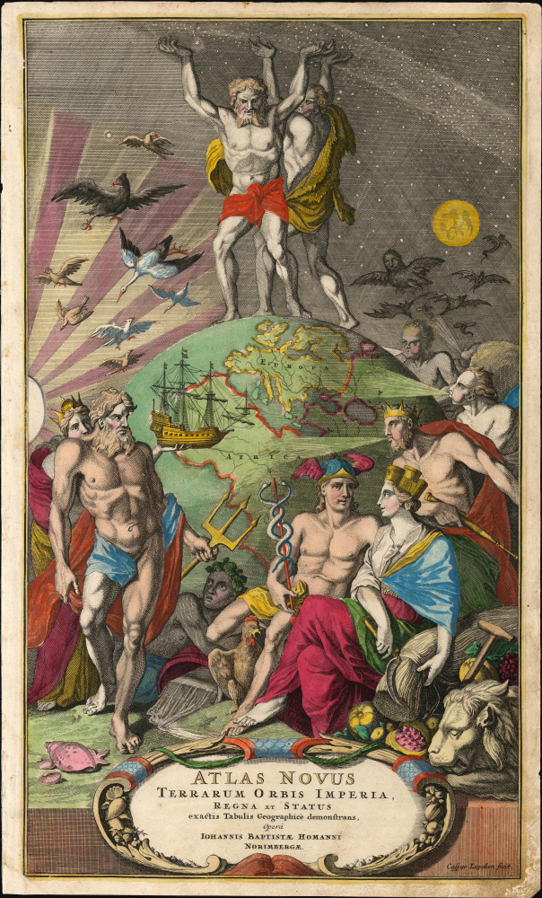 1710 Title Page, J. B. Homann's Atlas Novus