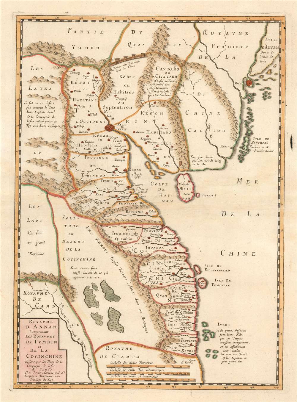 Carte du Royaume d’Annam, comprenant les Royaumes du Tumkin et de la Cocinchine. - Main View