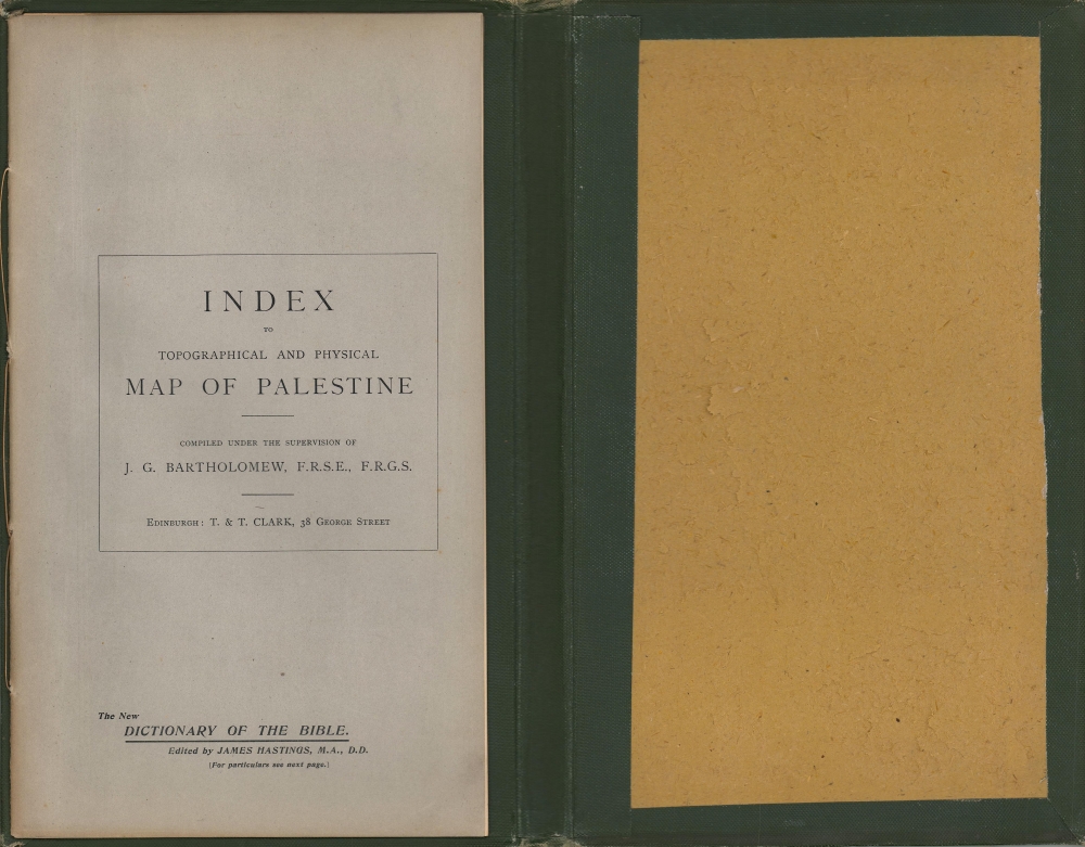 Topographical and Physical Map of Palestine. - Alternate View 3