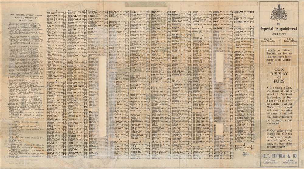 Plan of the City of Toronto. - Alternate View 1