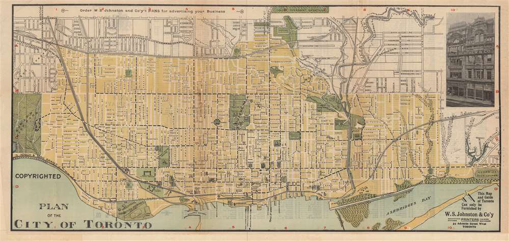 Plan of the City of Toronto. - Main View