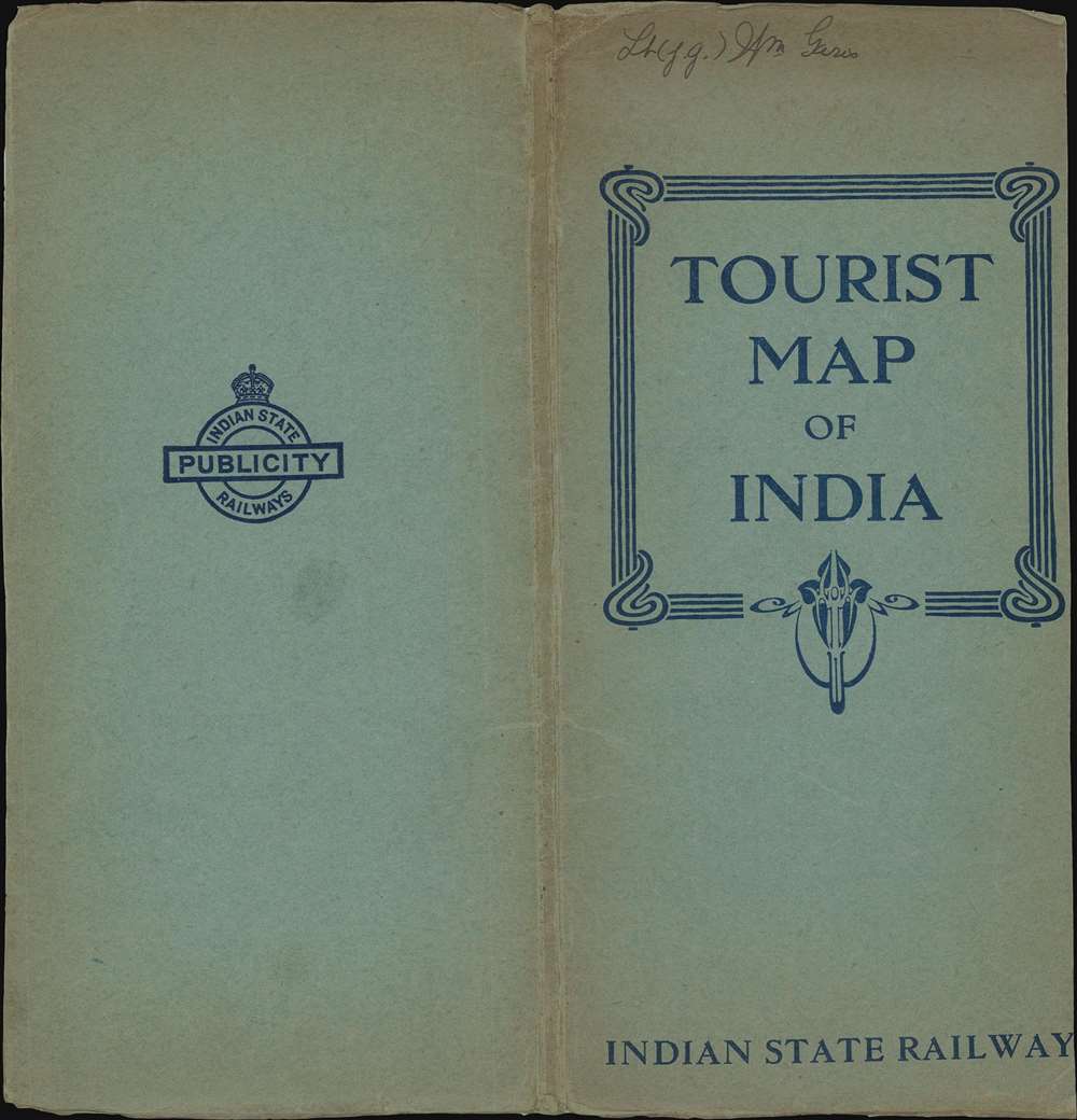 Tourist Map of India. - Alternate View 2