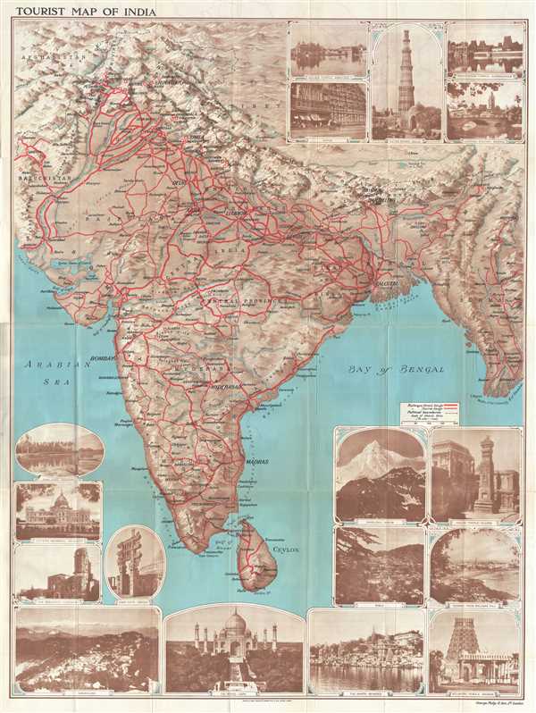 Tourist Map of India - Main View