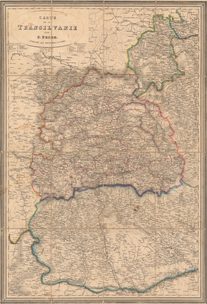 Carte de la Transilvanie. - Main View