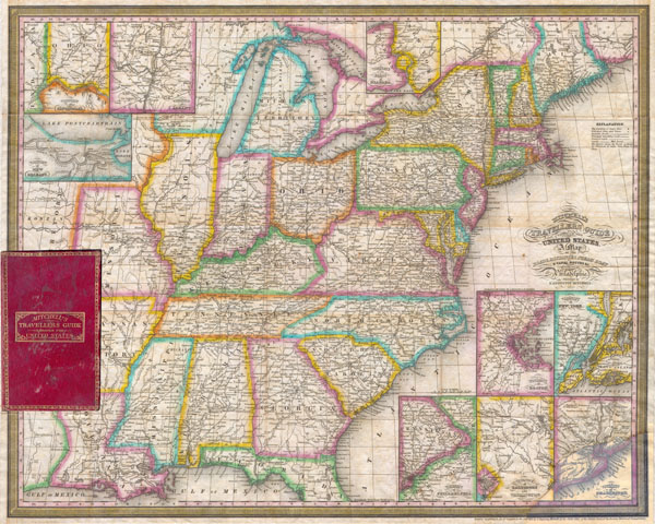 Mitchell's Travellers Guide Through The United States. - Main View