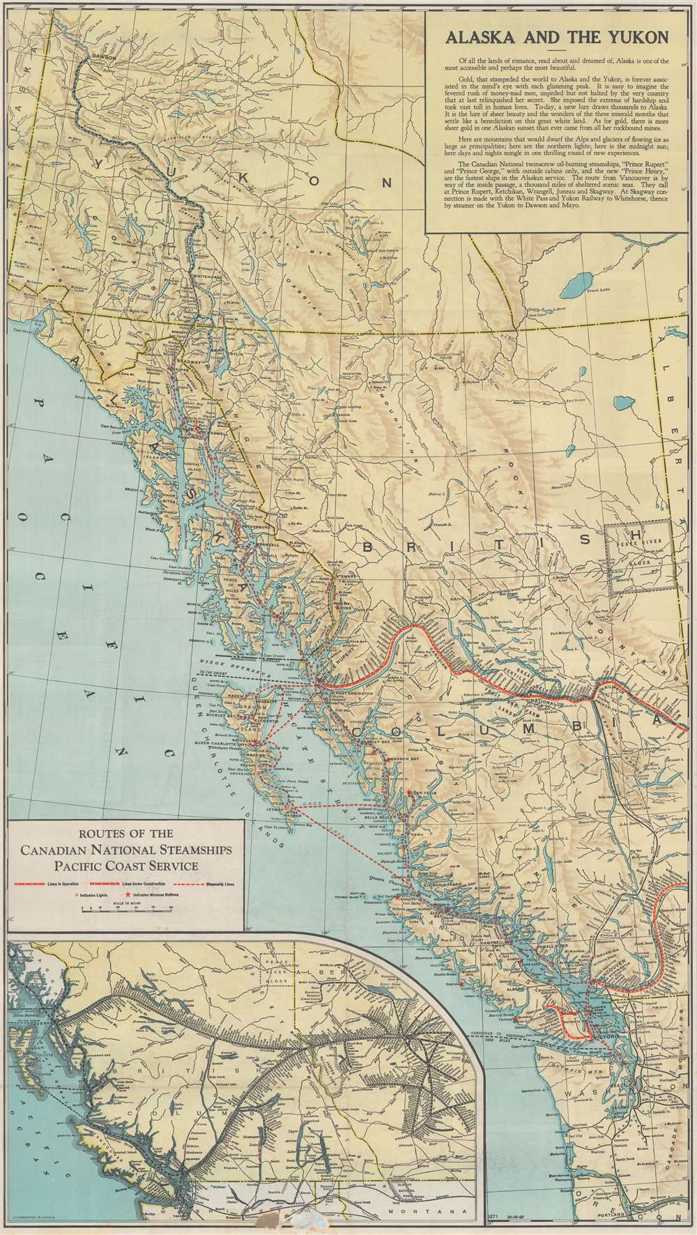 The Triangle Tour of British Columbia. / Alaska and the Yukon. - Alternate View 1