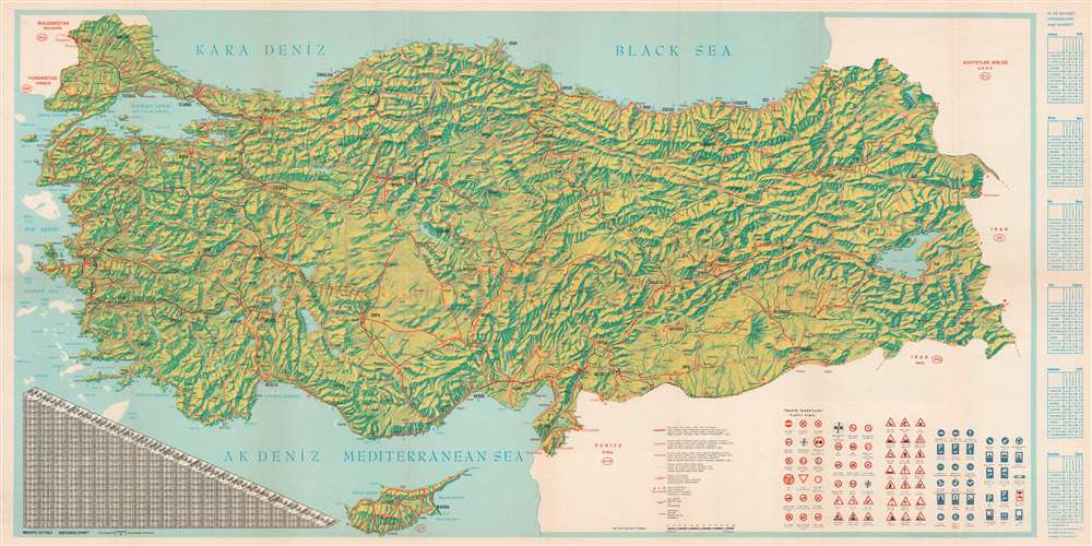 Turkey Panoramic Map. - Main View