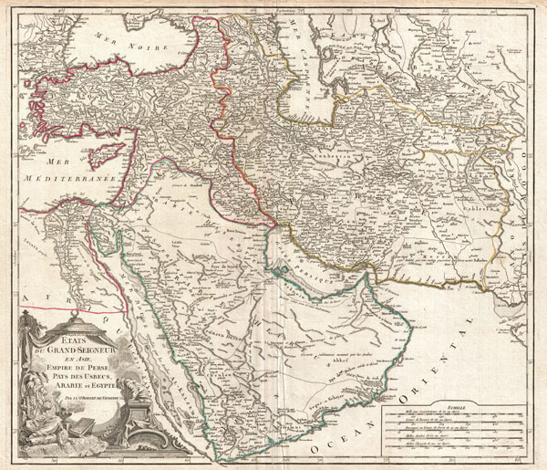 Etats du Grand-Seigneur en Asie, Empire de Perse, Pays des Usbecs, Arabie et Egypte. - Main View