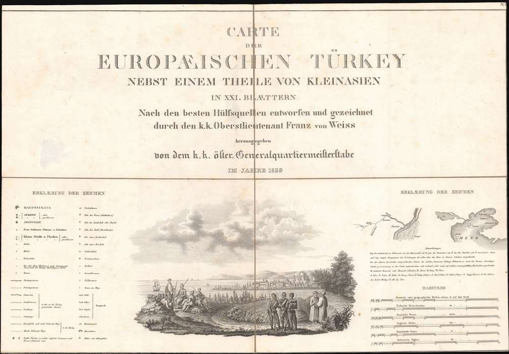 Carte der Europaeischen Tuerkey nebst einem Theile von Kleinasien in XXI. Blattern. - Alternate View 2