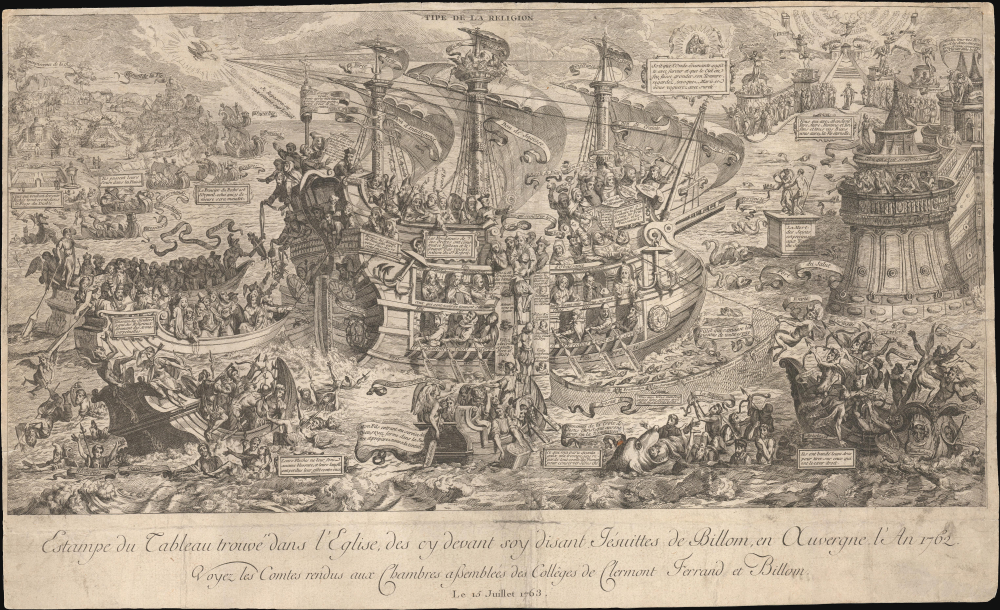 1763 Moreau Jesuit Allegory of the Catholic Church