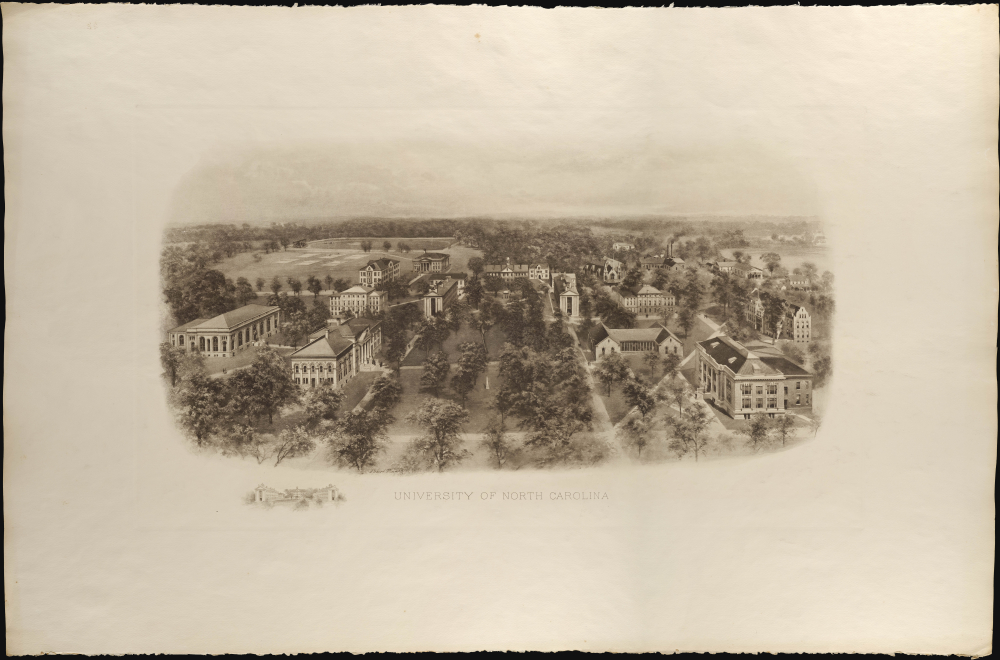 1907 Rummell Bird's-Eye View of the University of North Carolina