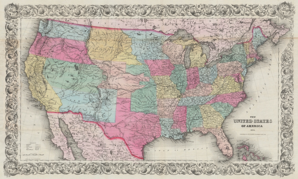 The United States of America 1854. - Main View