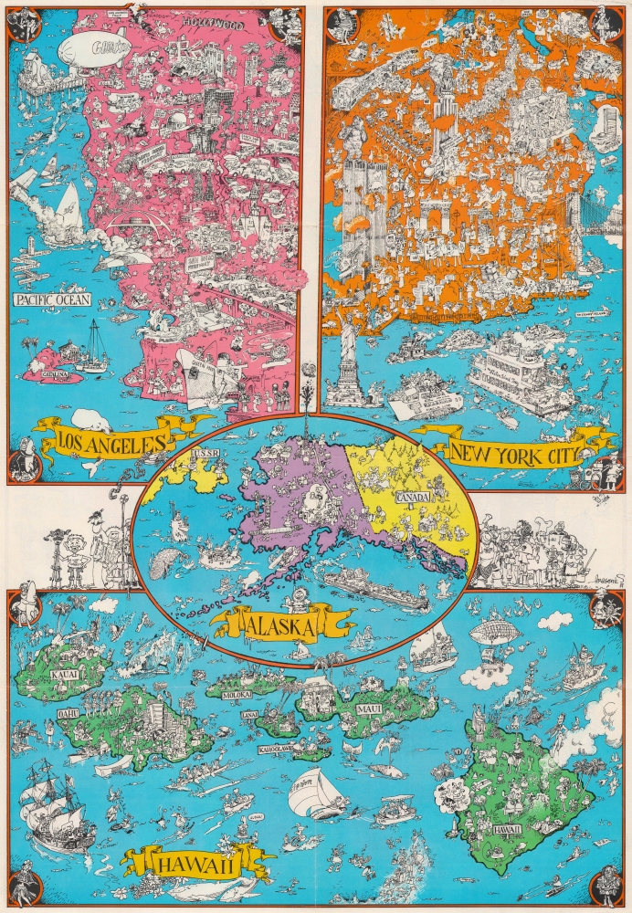 A MAD Pictorial Map of the United States. - Alternate View 1