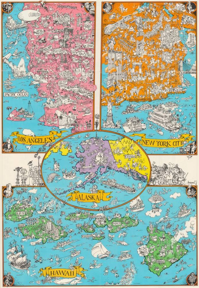 A MAD Pictorial Map of the United States. - Alternate View 1