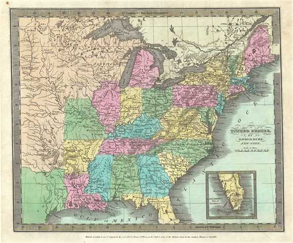 1833 Burr Map of the United States