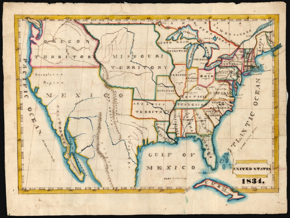 United States 1834. - Main View