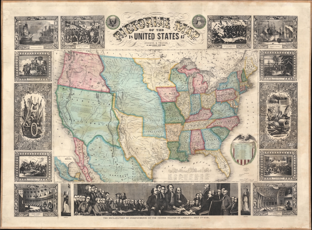 Pictorial Map of the United States. - Main View
