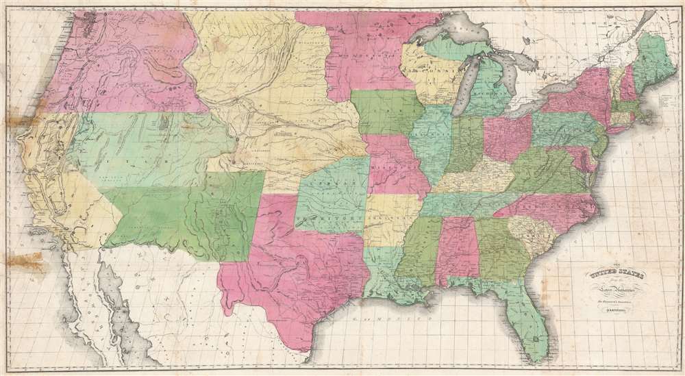 The United States from the Latest Authorities for Hayward's Gazetteer. - Main View