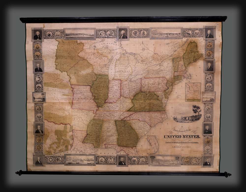 A New and Embellished Map of the United States. - Main View