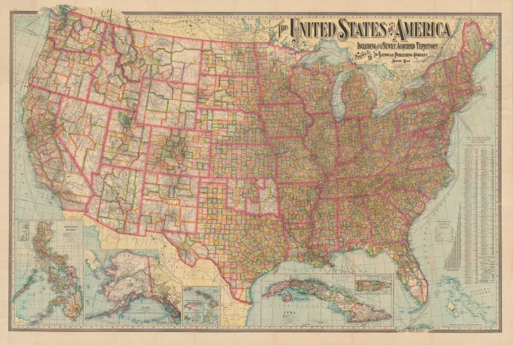 The United States of America Including All Its Newly Acquired Territory. - Main View