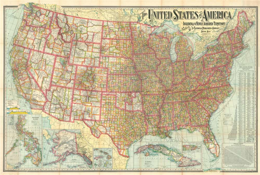 The United States of America Including All Its Newly Acquired Territory. - Main View