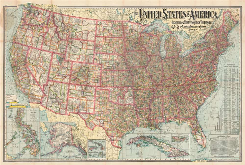 The United States of America Including All Its Newly Acquired Territory. - Main View