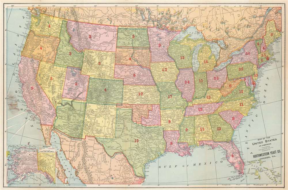 Map of the United States of America. - Main View
