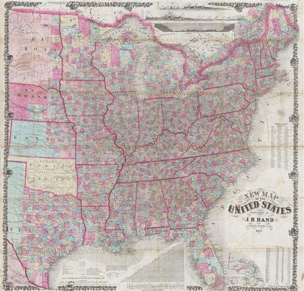 New Map of the United States. - Main View